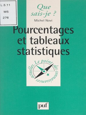 cover image of Pourcentages et tableaux statistiques